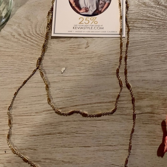 Kevia Long Adjustable Silk Tassel Adjustable Nklc - Picture 3 of 5